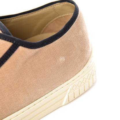 Chanel Crepe Suede Lace Up Espadrilles 38 Beige 12 of 16