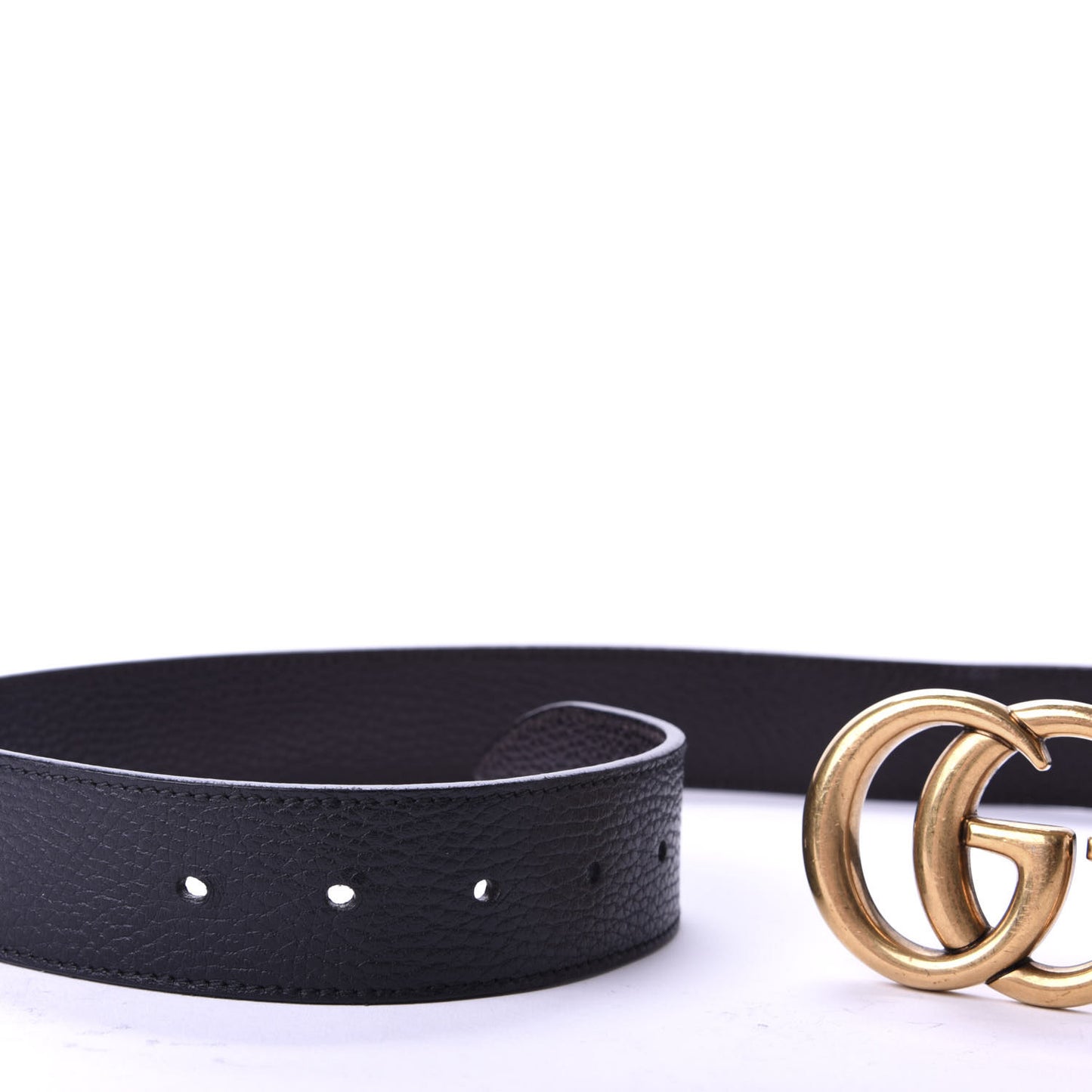 Calfskin Double G Reversible 37mm Belt 85 34 Black Cocoa