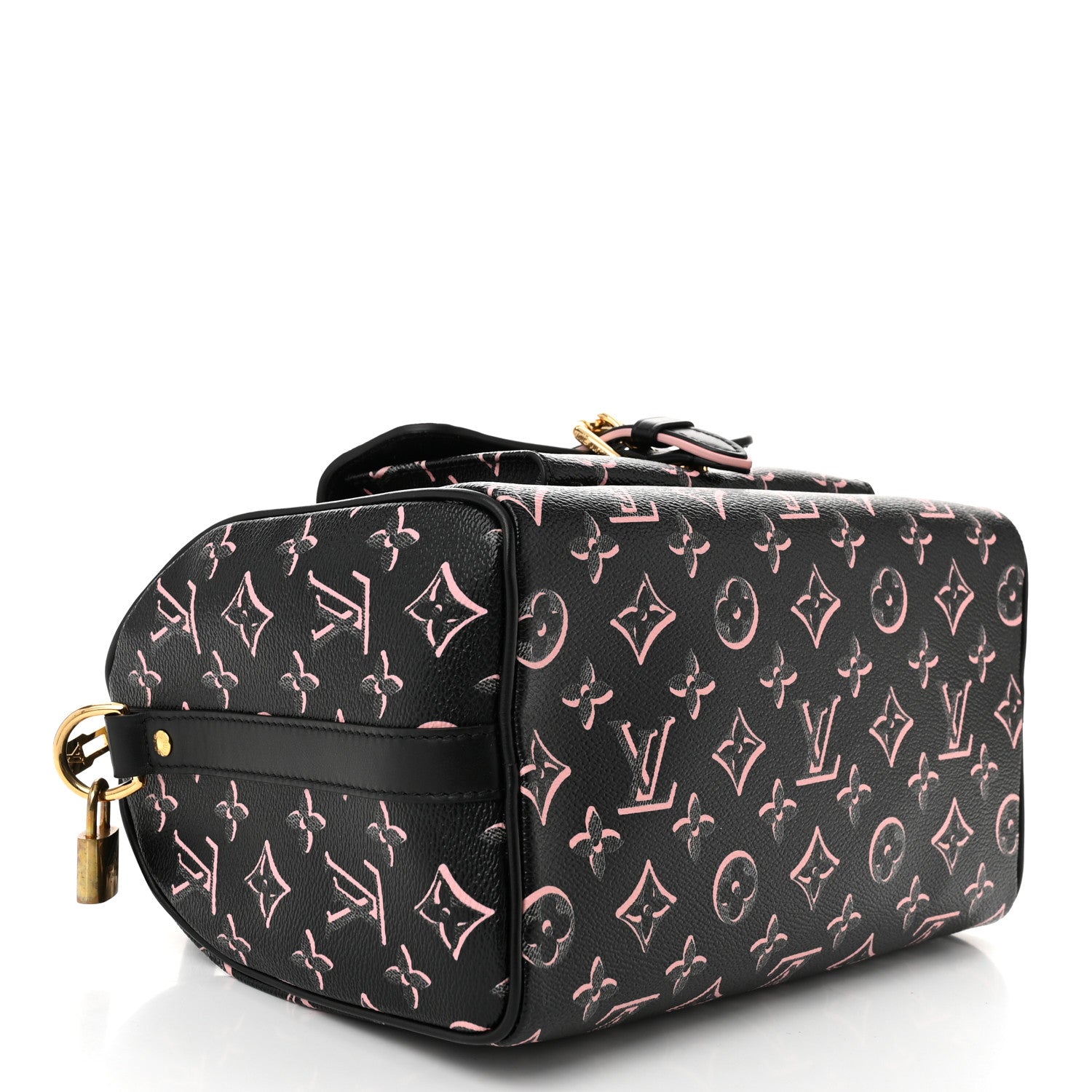 Louis Vuitton Monogram Fall for You Speedy Bandouliere 25 Black 4 of 9