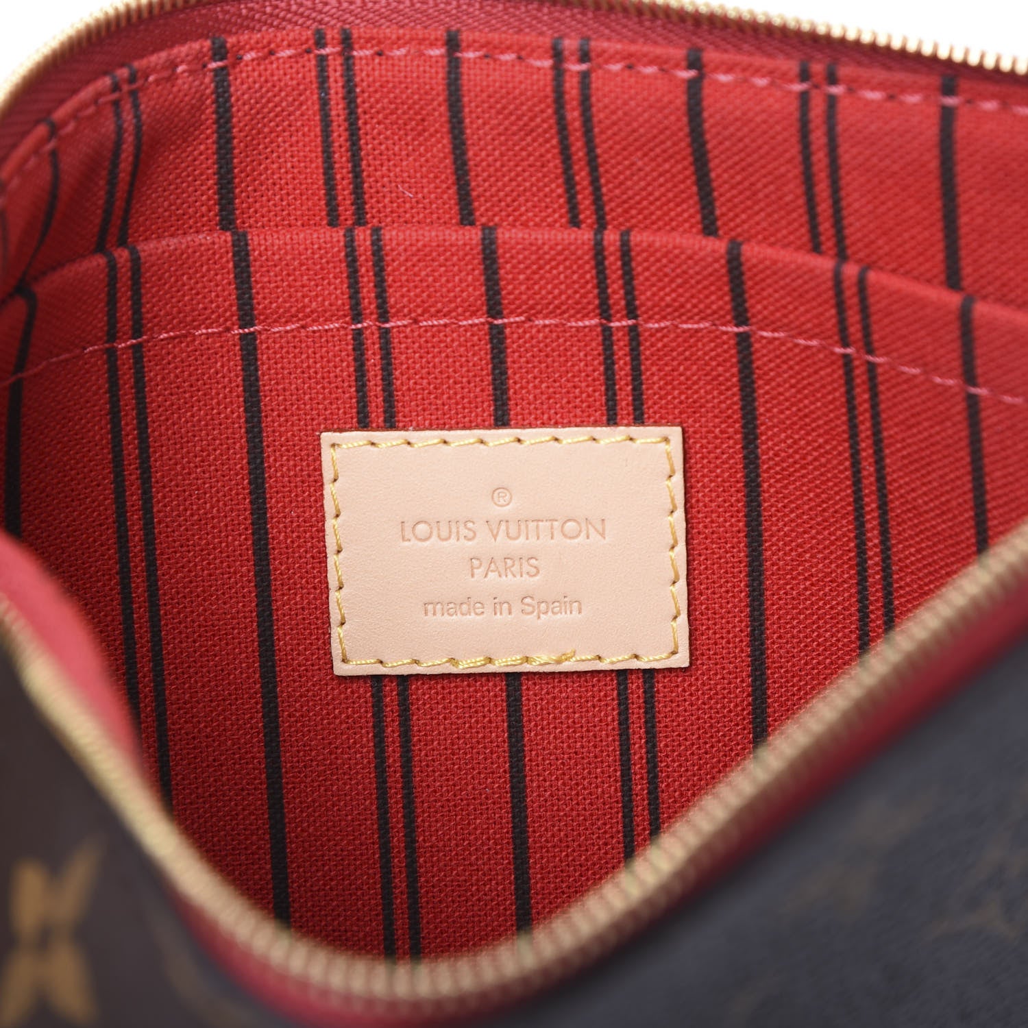 Louis Vuitton Monogram Neverfull MM GM Pochette Cherry 8 of 10
