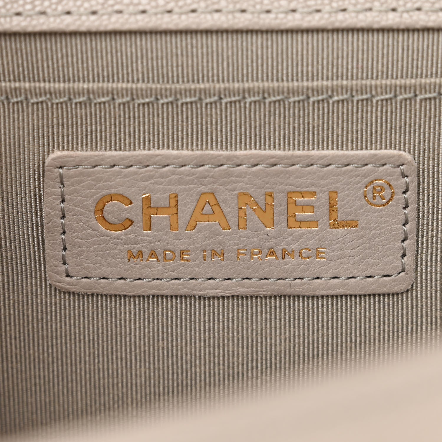Chanel Caviar Quilted Medium Boy Flap Grey 6 of 11
