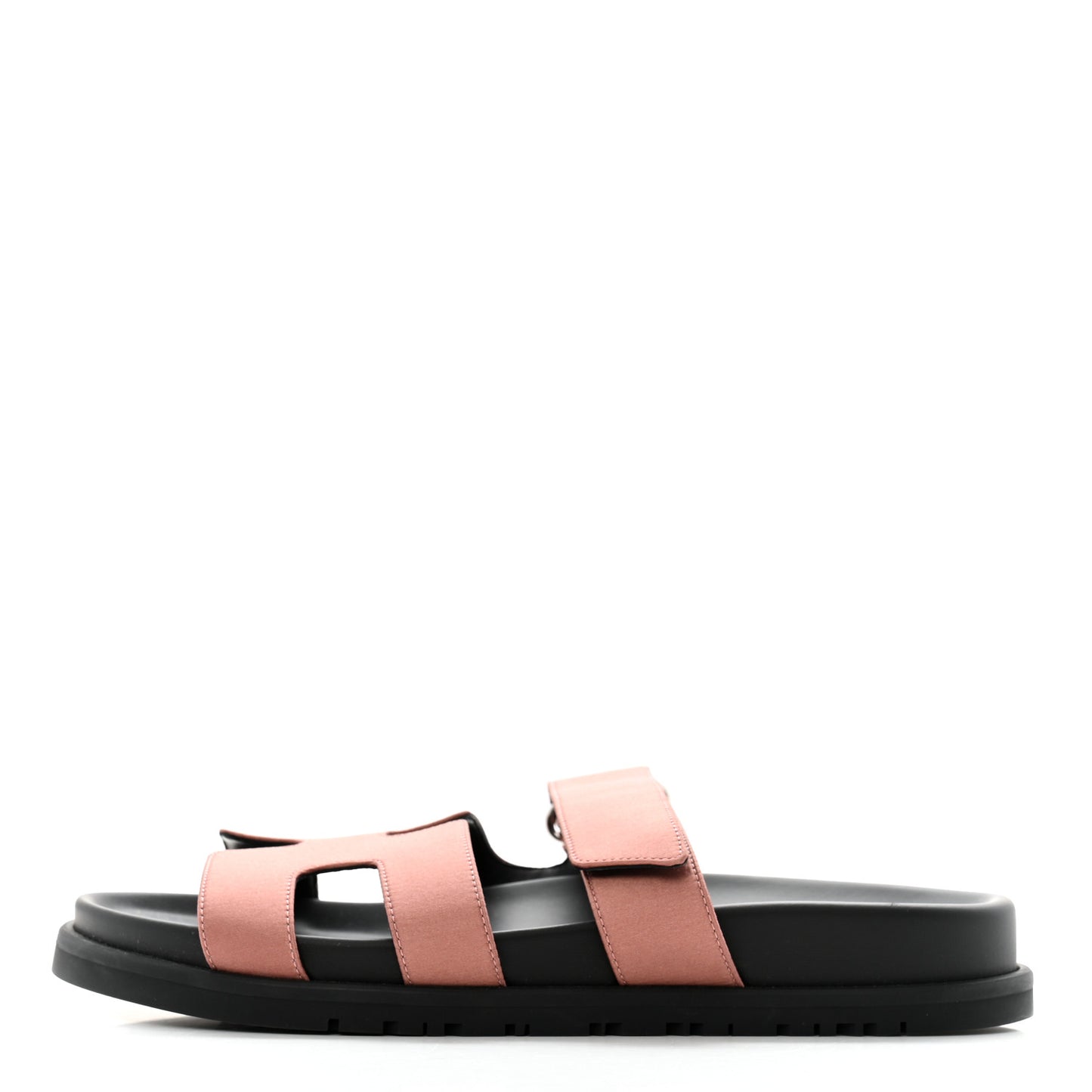 Satin Crepe Chypre Sandals 36 Bois De Rose