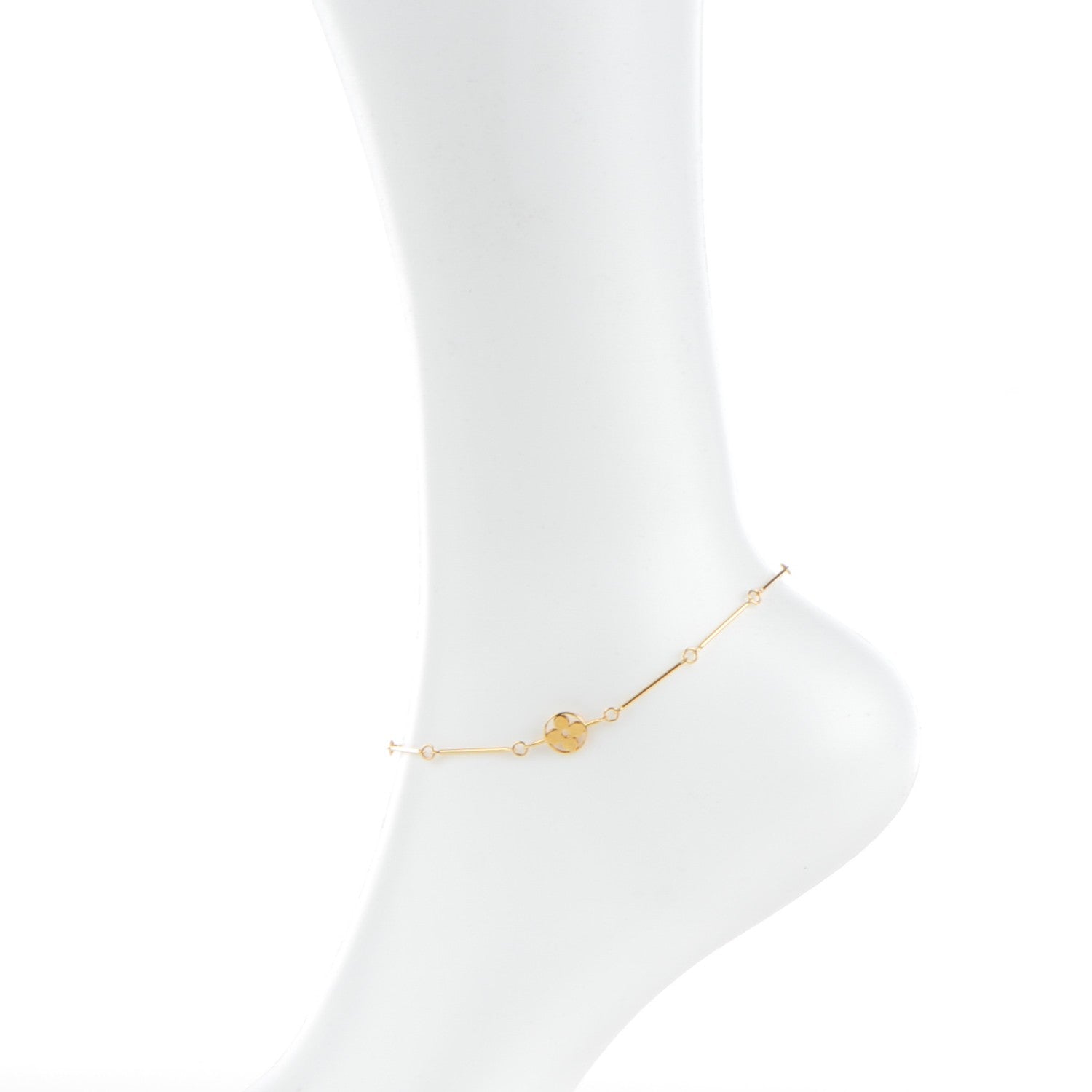 Louis Vuitton 18k Yellow Gold Idylle Ankle Bracelet 2 of 4