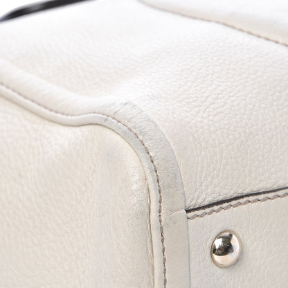Gucci Pebbled Calfskin Small Soho Top Handle Bag Off White 8 of 11