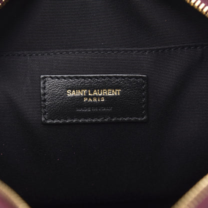 Saint Laurent Calfskin Matelasse Monogram Lou Camera Bag Dark Legion Red 6 of 9