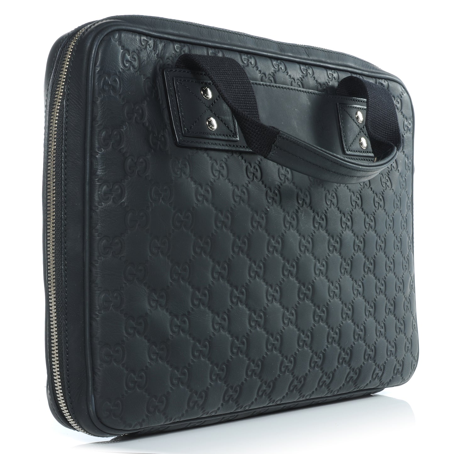Rubber Guccissima Medium Computer Case Black