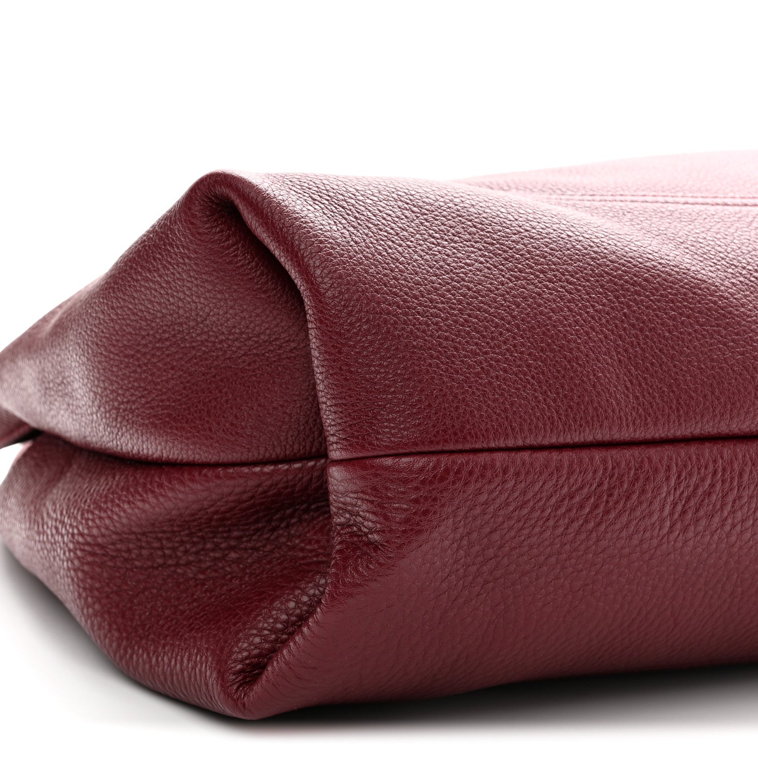 Gucci Grained Calfskin Softbit Maxi Shoulder Bag Rosso Ancora Red 9 of 10