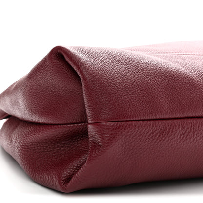 Gucci Grained Calfskin Softbit Maxi Shoulder Bag Rosso Ancora Red 9 of 10