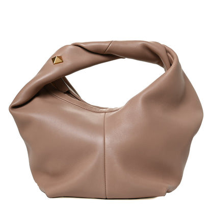 Valentino Garavani Nappa Small Roman Stud Hobo Rose Cannelle 1 of 9