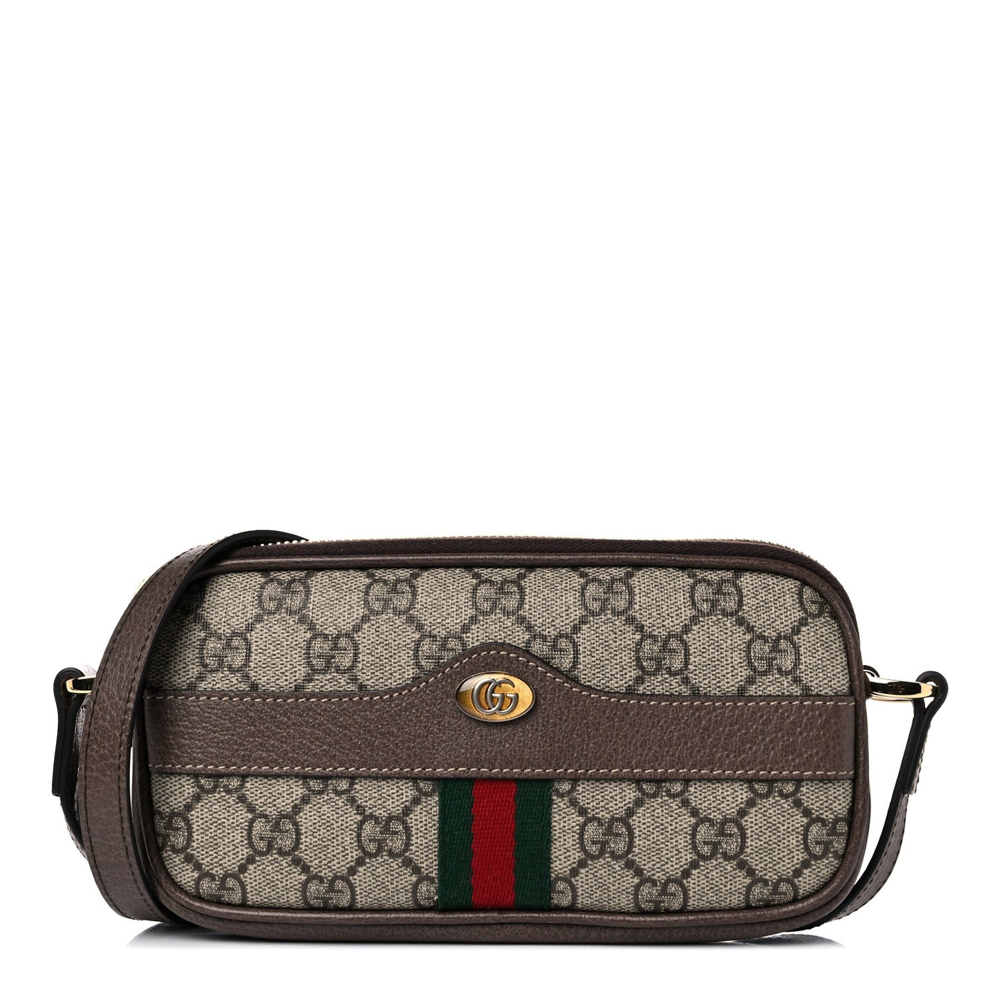 GG Supreme Monogram Web Mini Ophidia GG Bag Brown