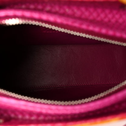 Christian Dior Snakeskin Medium Lady Dior Pink Orange 5 of 12