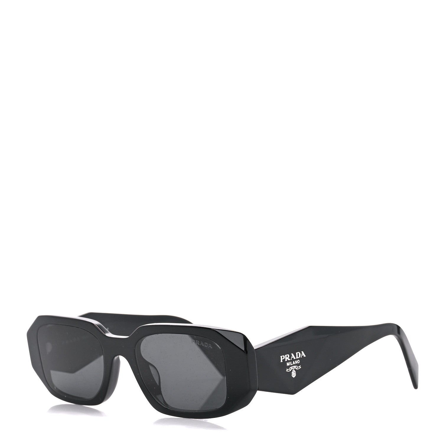 Prada Acetate Symbole Sunglasses SPR 17W Black 1 of 8