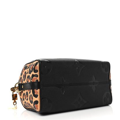Louis Vuitton Empreinte Monogram Giant Wild At Heart Speedy Bandouliere 25 Black 4 of 6