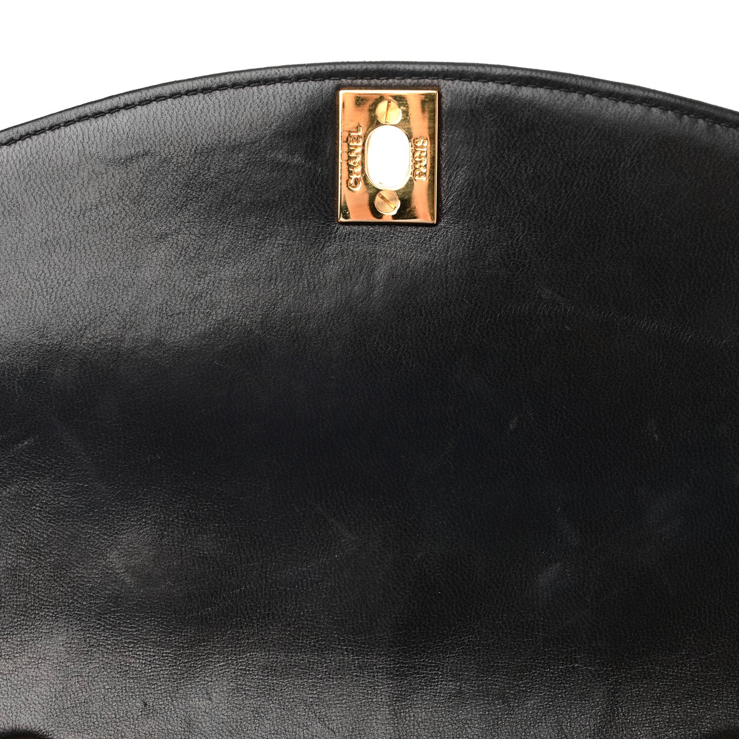 Lambskin Quilted Small Single Flap Black