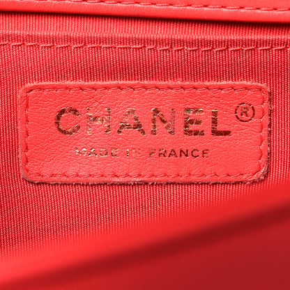 Chanel Lambskin Chevron Quilted Medium Boy Flap Pink 6 of 10