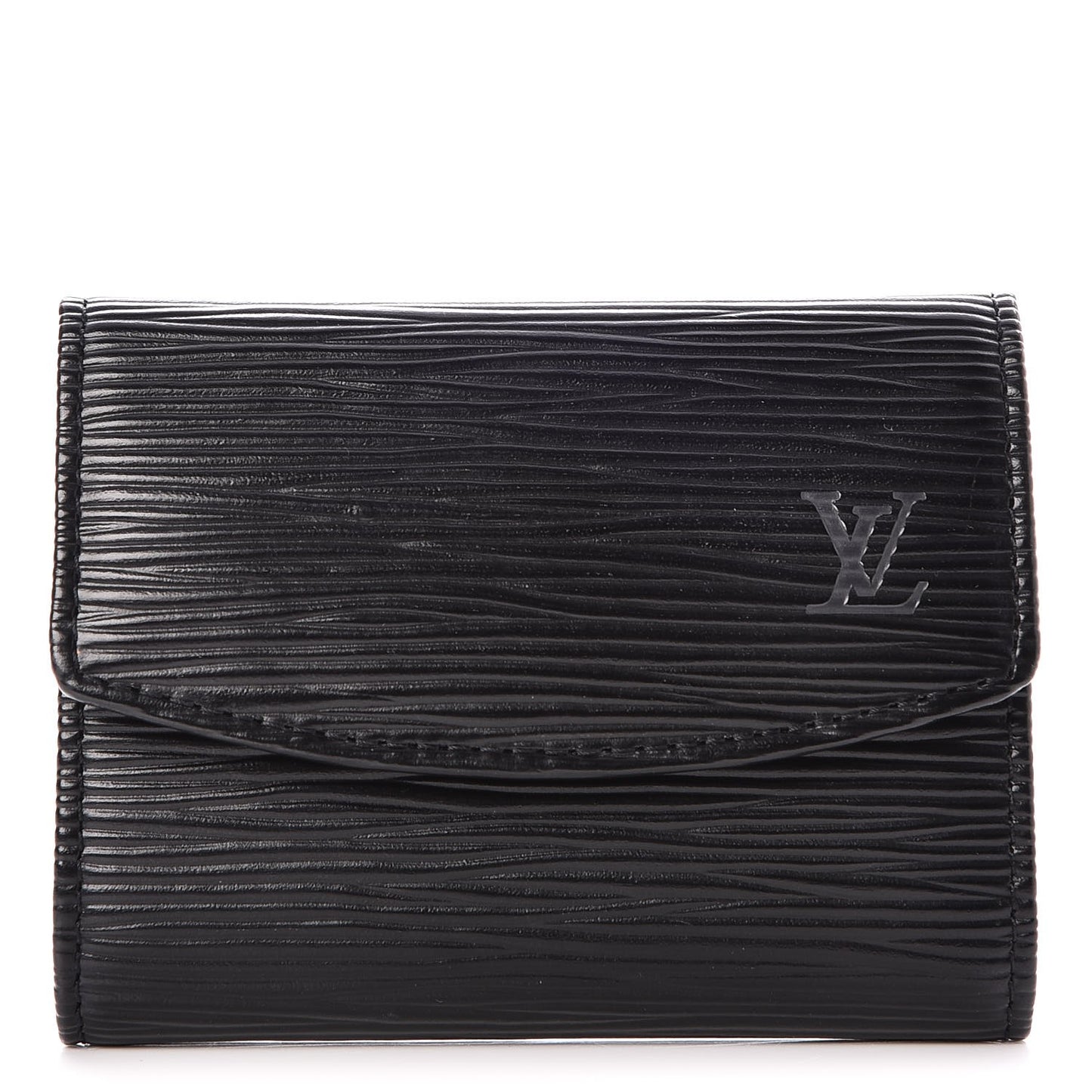 Epi Porte-Monnaie Simple Coin Purse Black