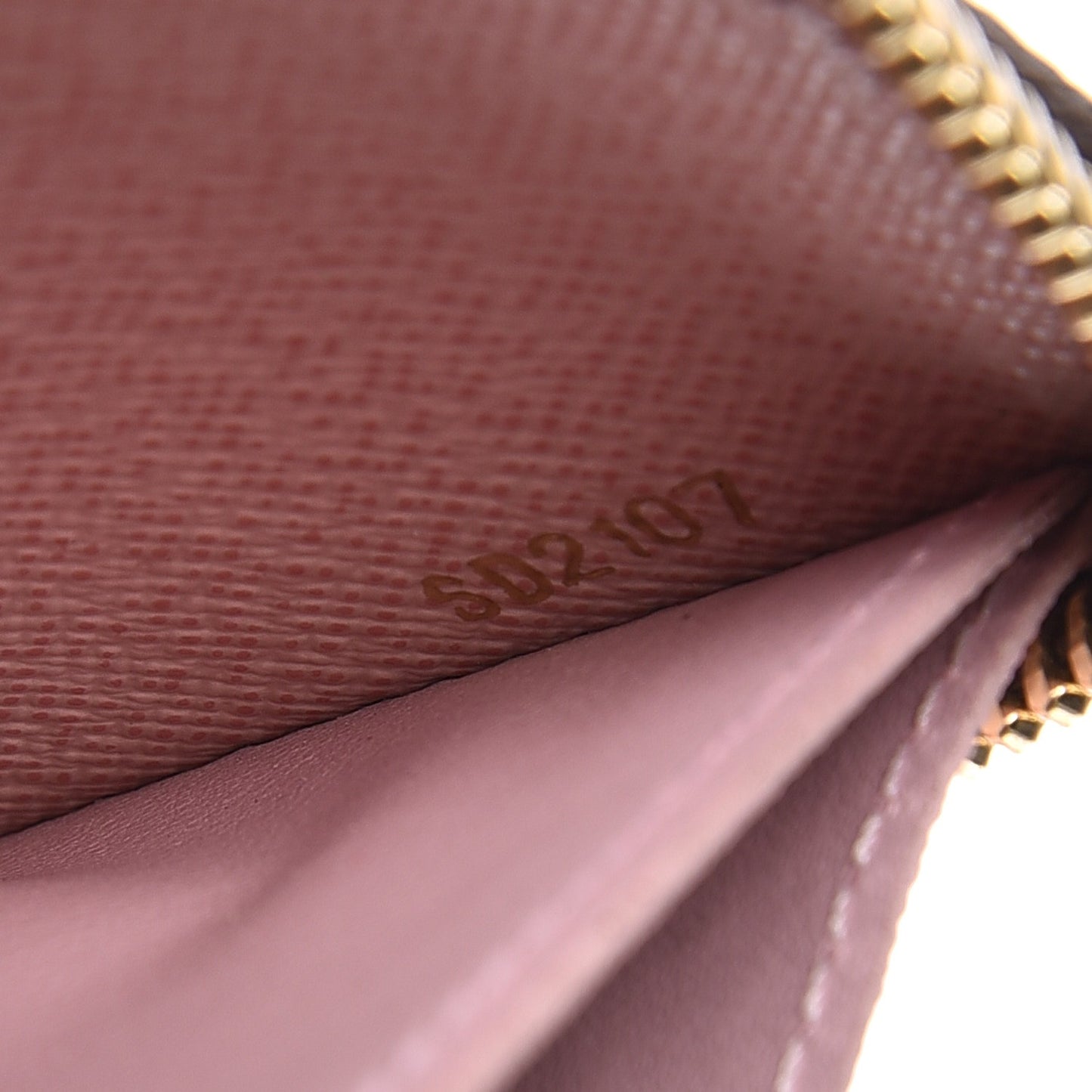 Monogram Clemence Wallet Rose Ballerine