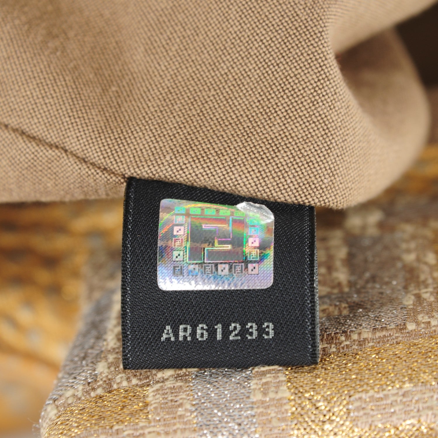 Fendi Nappa Nuvolata Bimetal Spy Oro Argento 7 of 8