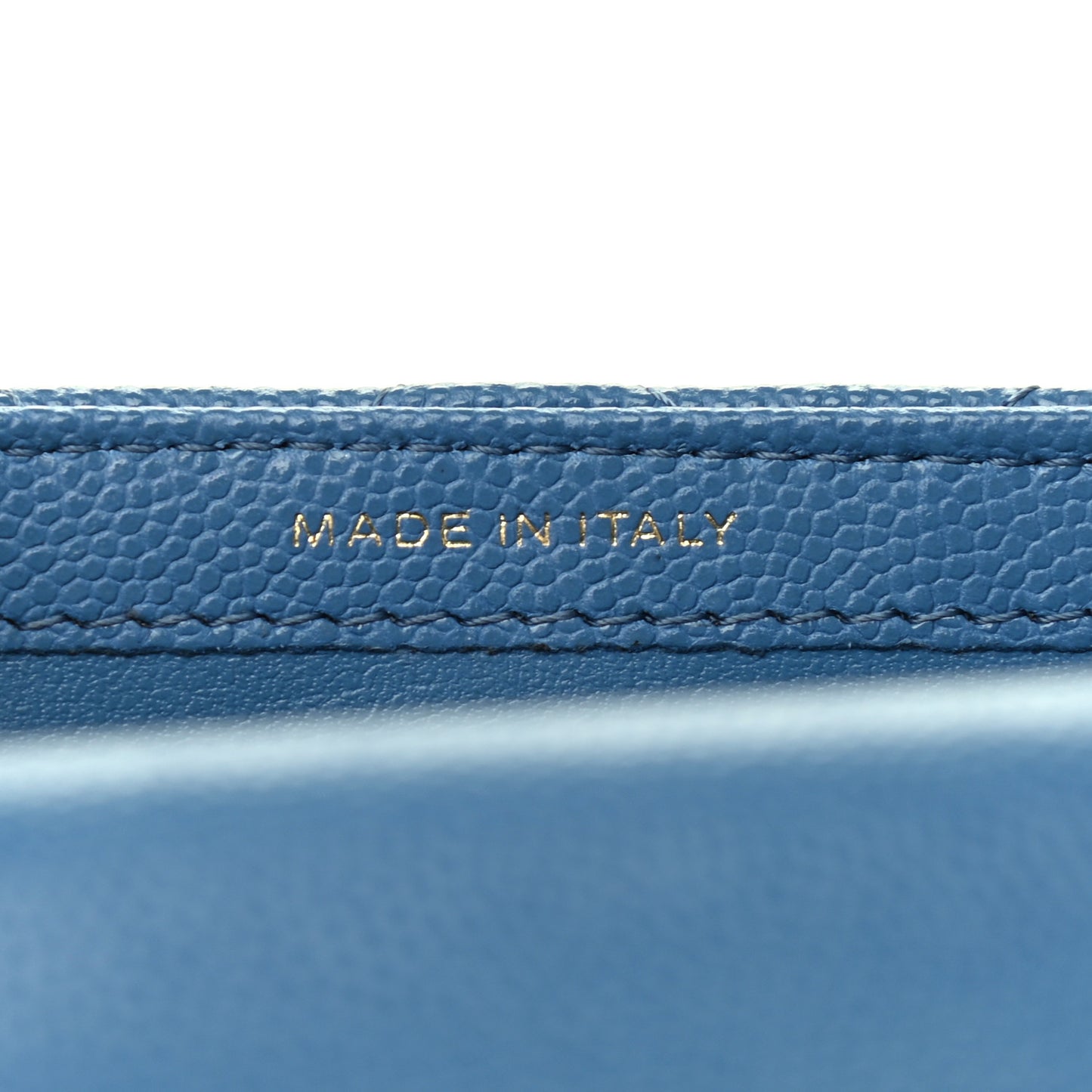 Caviar Quilted Classic Phone Holder Blue