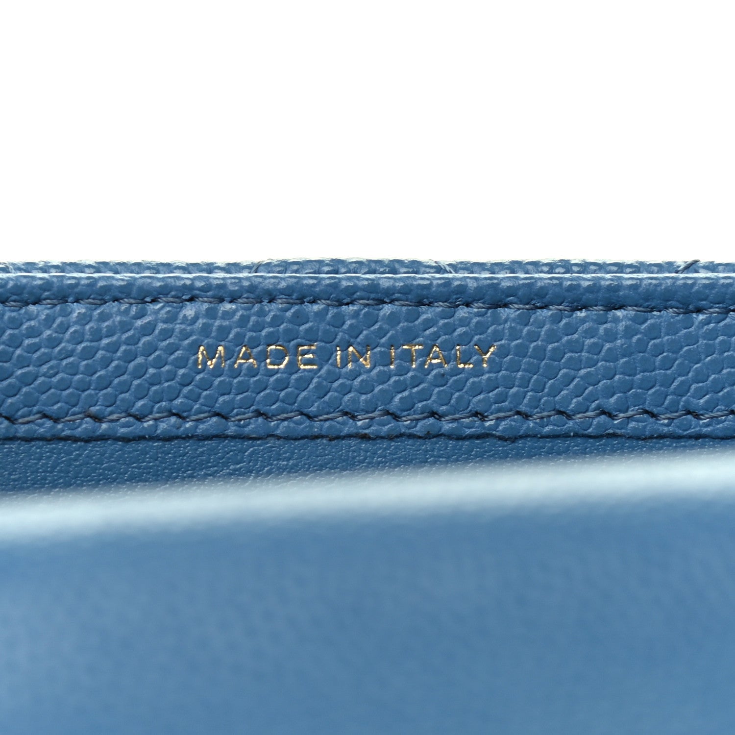 Chanel Caviar Quilted Classic Phone Holder Blue 7 of 10