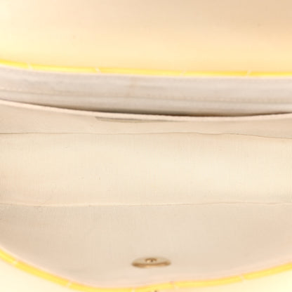 Chanel Patent Quilted East West Flap Yellow 5 of 14