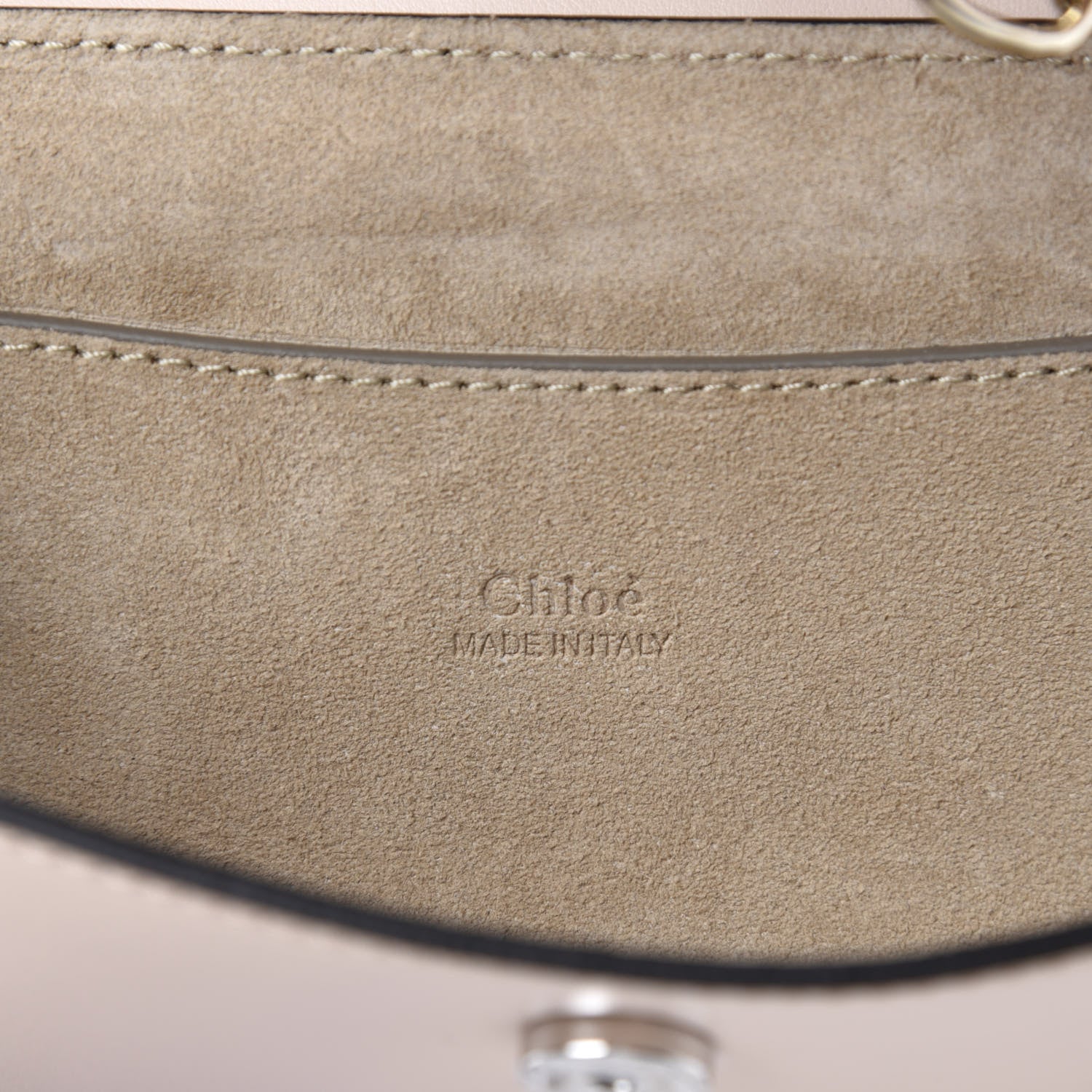 Chloe Goatskin Smooth Calfskin Mini Faye Chain Shoulder Bag Pink 8 of 10