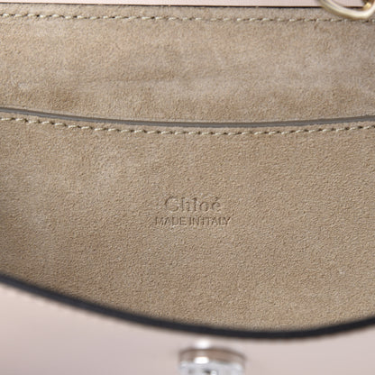 Chloe Goatskin Smooth Calfskin Mini Faye Chain Shoulder Bag Pink 8 of 10