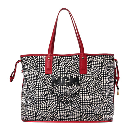 MCM Visetos Large Liz Reversible Shopper Tote Ruby Red 3 of 26