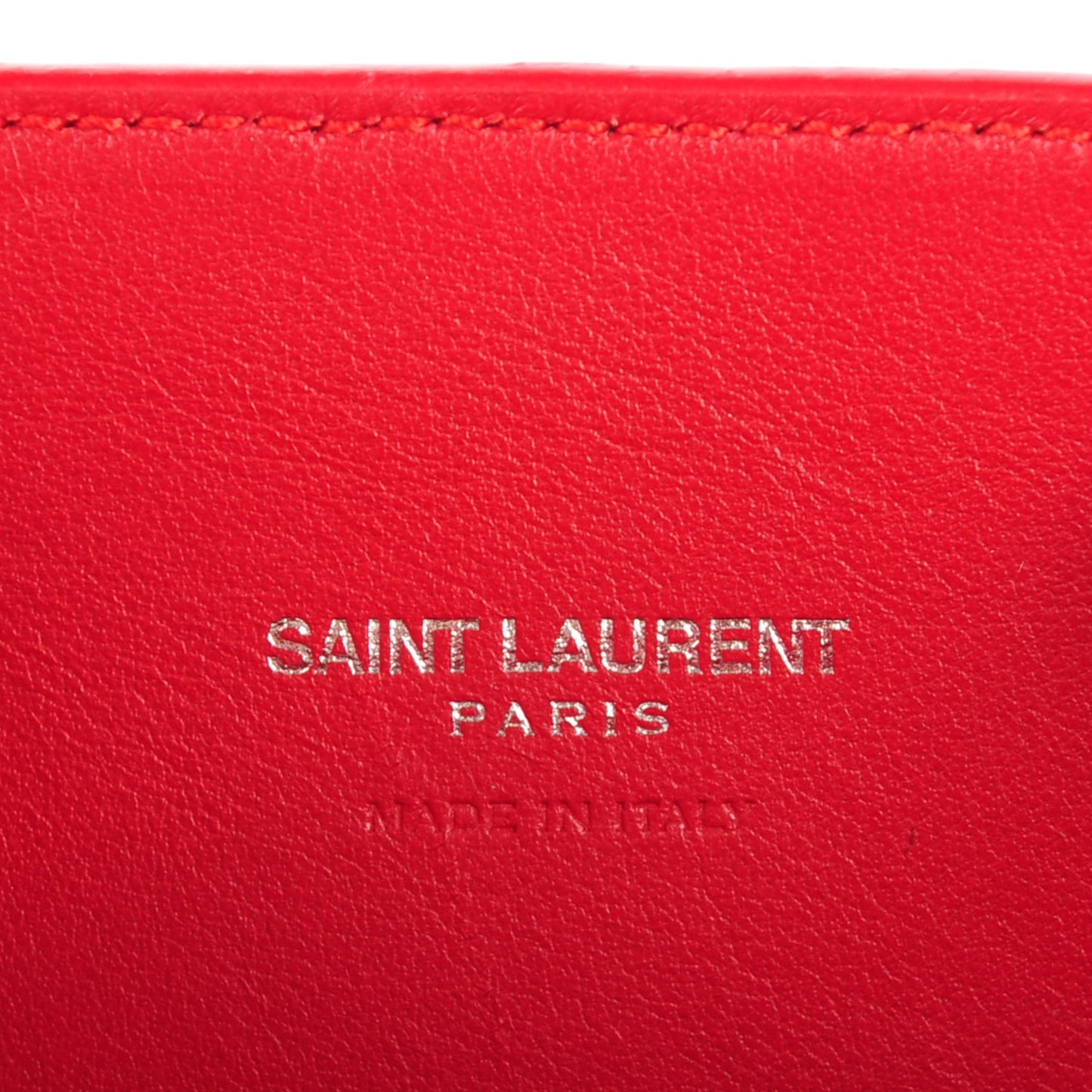 Grained Calfskin Nano Sac De Jour Lipstick Red