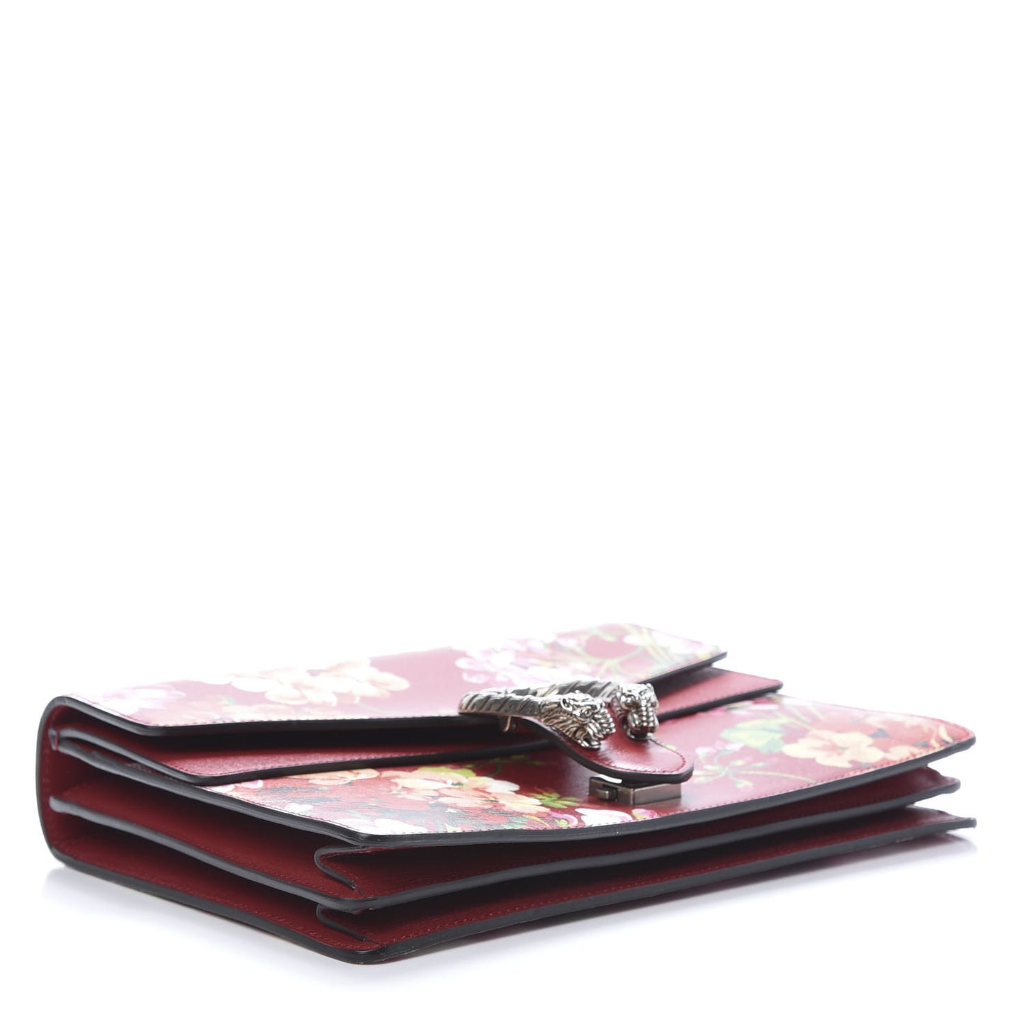 Calfskin Blooms Print Medium Dionysus Shoulder Bag Romantic Cherry Multicolor