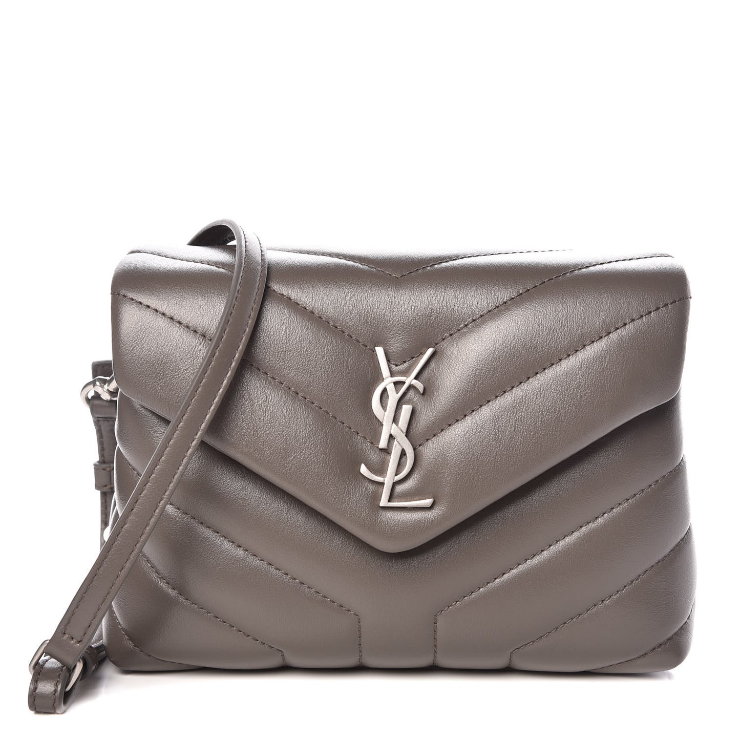 Calfskin Y Quilted Monogram Toy Loulou Crossbody Bag Earth