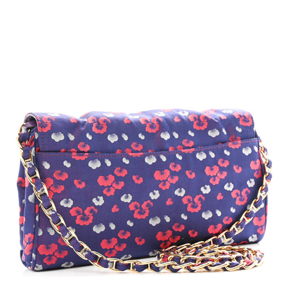 Prada Tessuto Nylon Lurex Embroidered Flap Viola 3 of 13