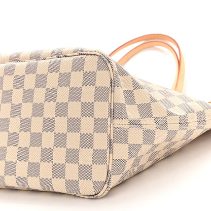 Louis Vuitton Damier Azur Neo Neverfull MM Rose Ballerine 9 of 10