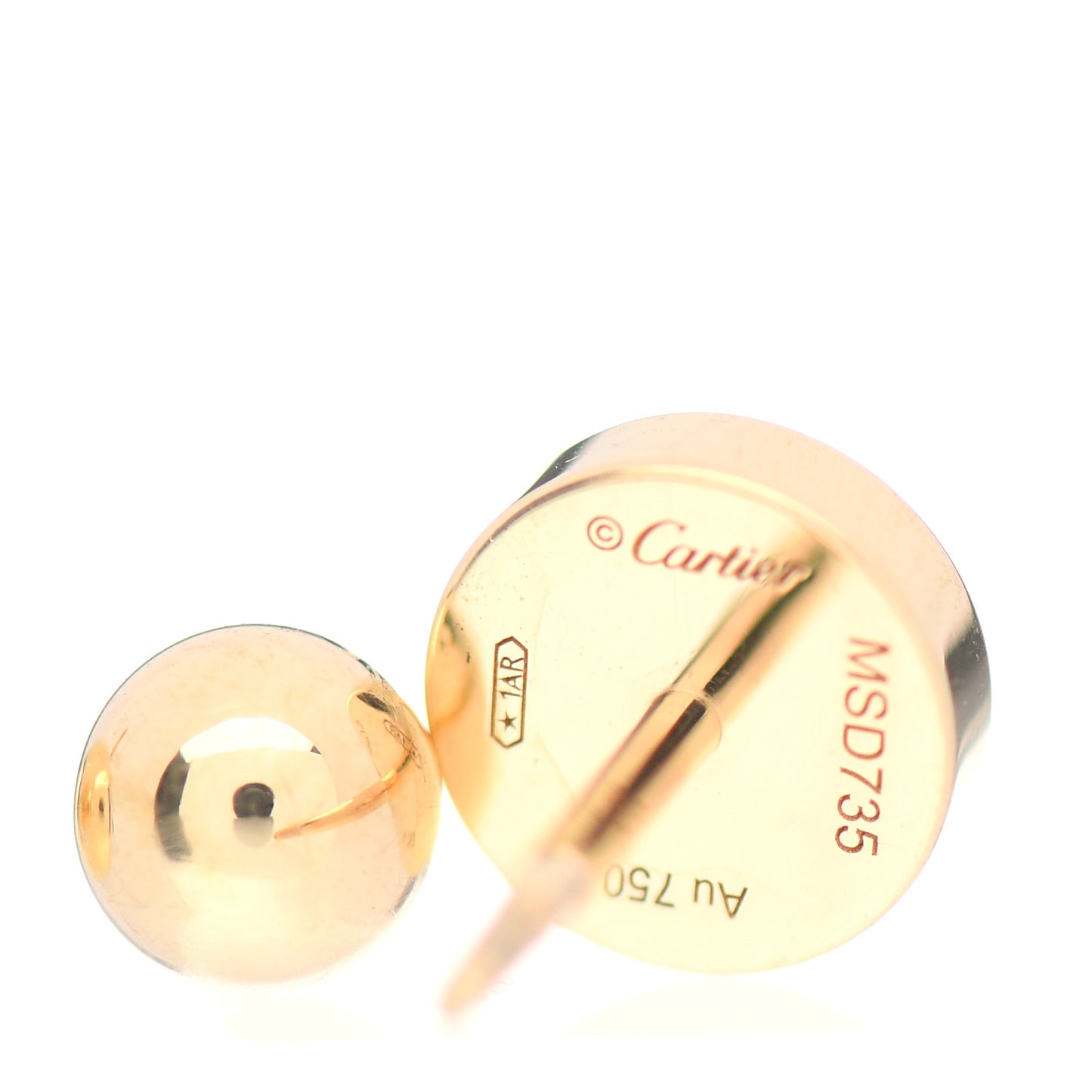 18K Yellow Gold LOVE Earrings