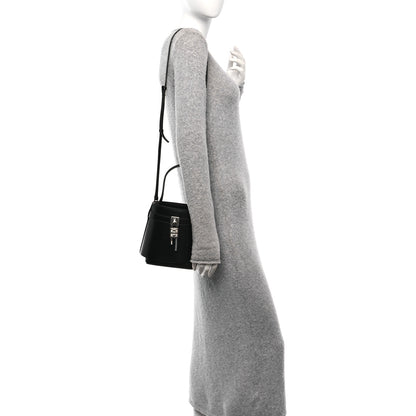Givenchy Box Calfskin Shark Lock Bucket Bag Black 2 of 9