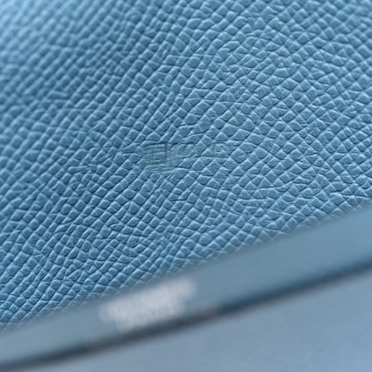 Hermes Epsom MC2 Fleming Long Wallet Blue Jean 7 of 12