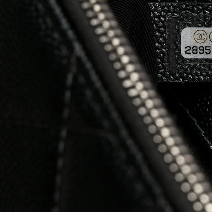 Chanel Metallic Caviar Quilted Medium Coco Curve Messenger Flap Black Ruthenium 7 of 10
