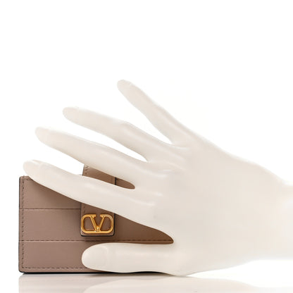 Valentino Garavani Calfskin Accordion Card Holder Rose Cannelle 2 of 8