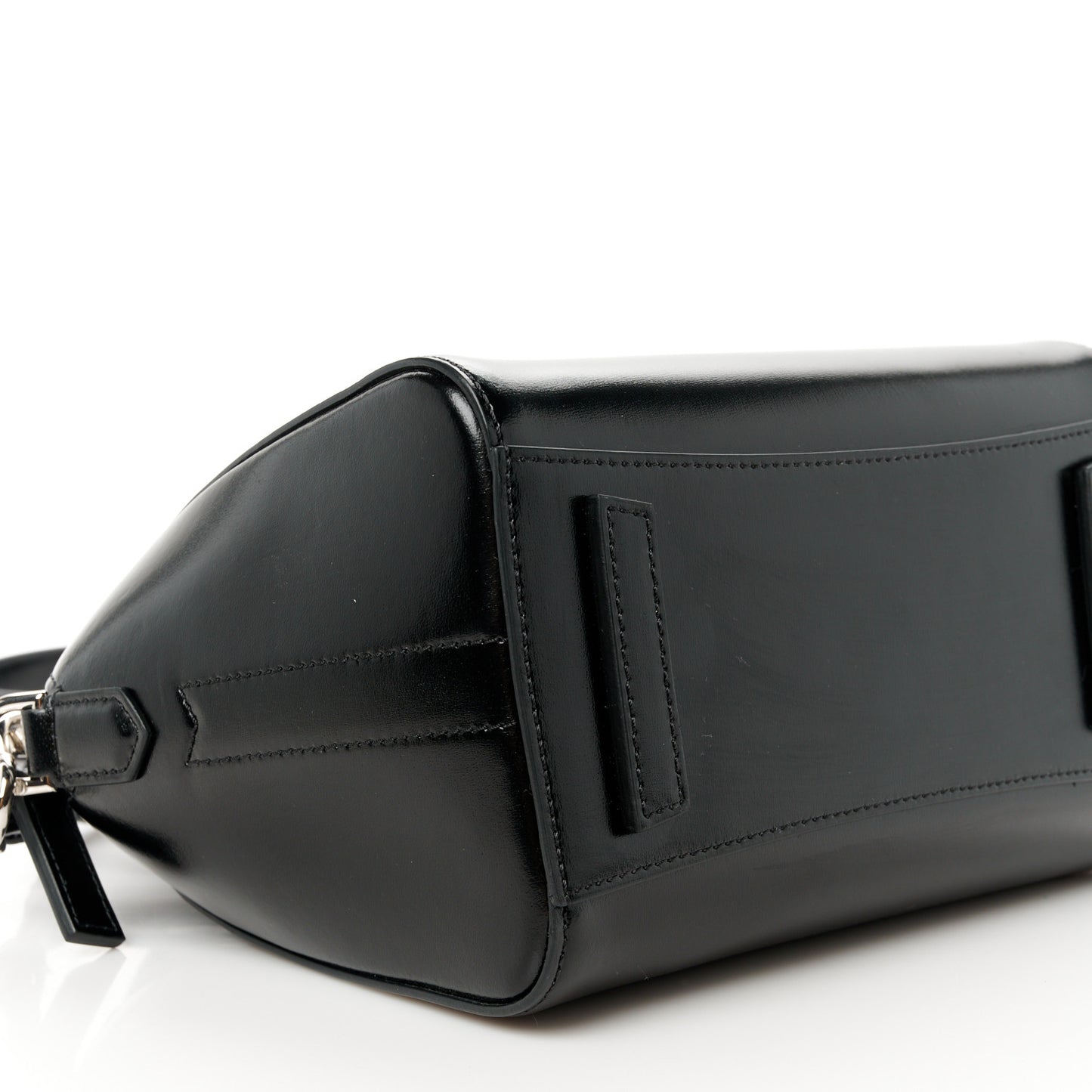 Shiny Lord Calfskin Mini Antigona Black