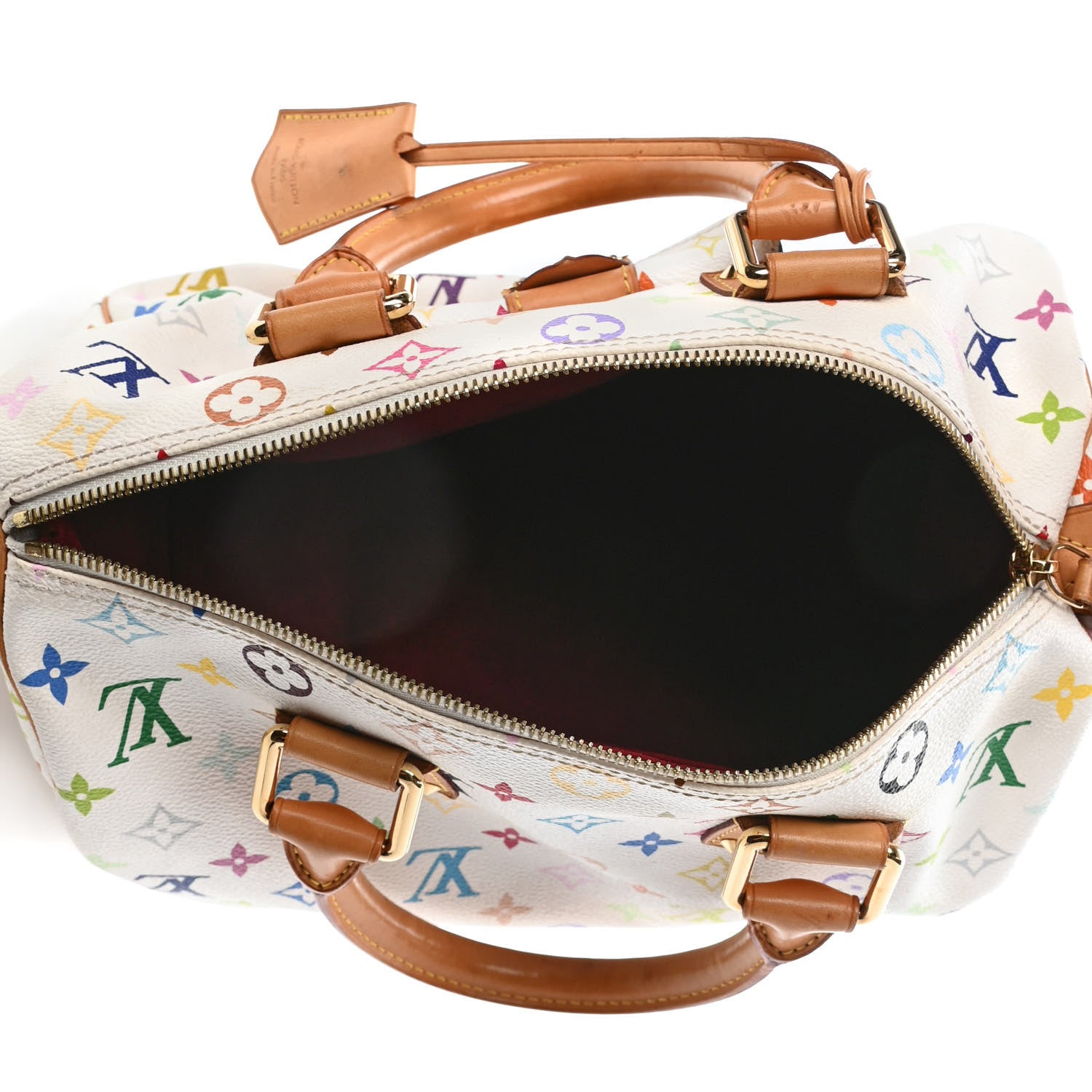 Louis Vuitton Monogram Multicolor Speedy 30 White 4 of 4
