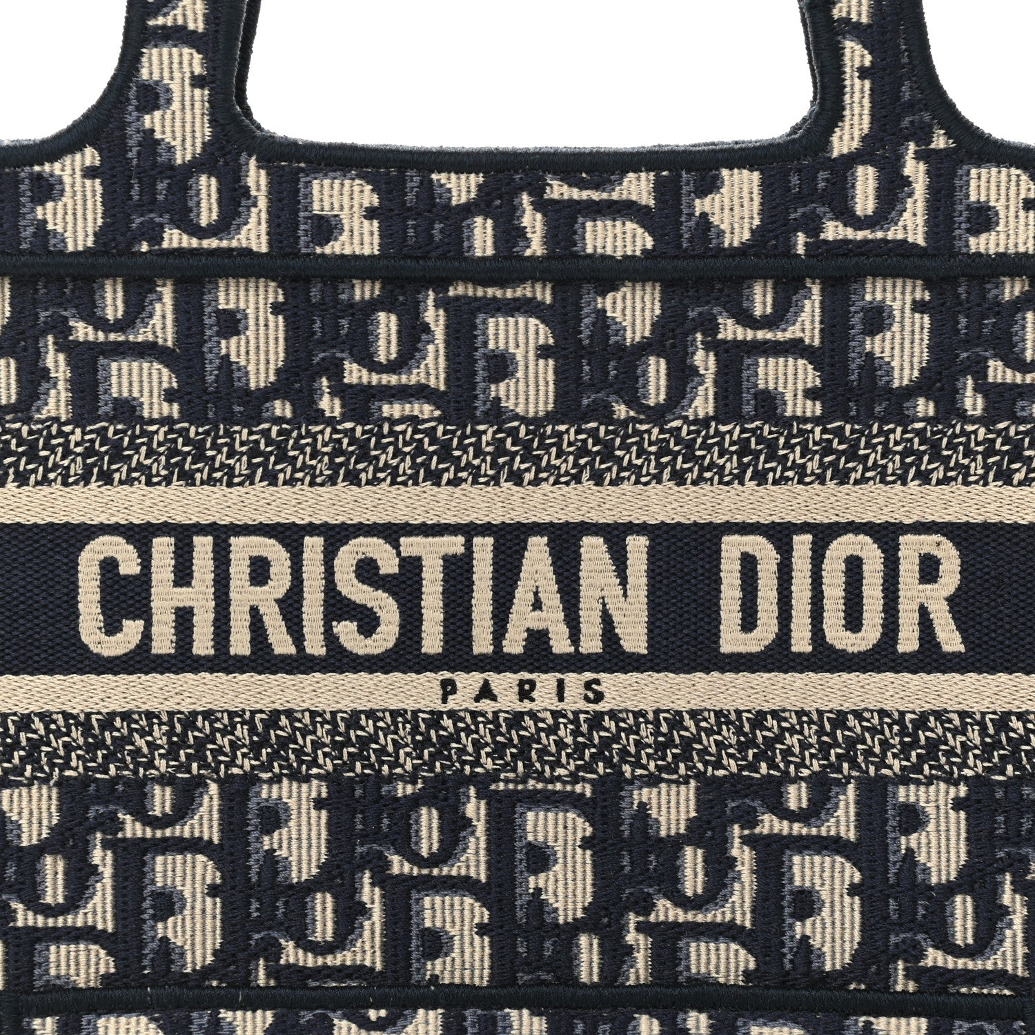 Christian Dior Oblique Mini Book Tote Blue Multicolor 7 of 10