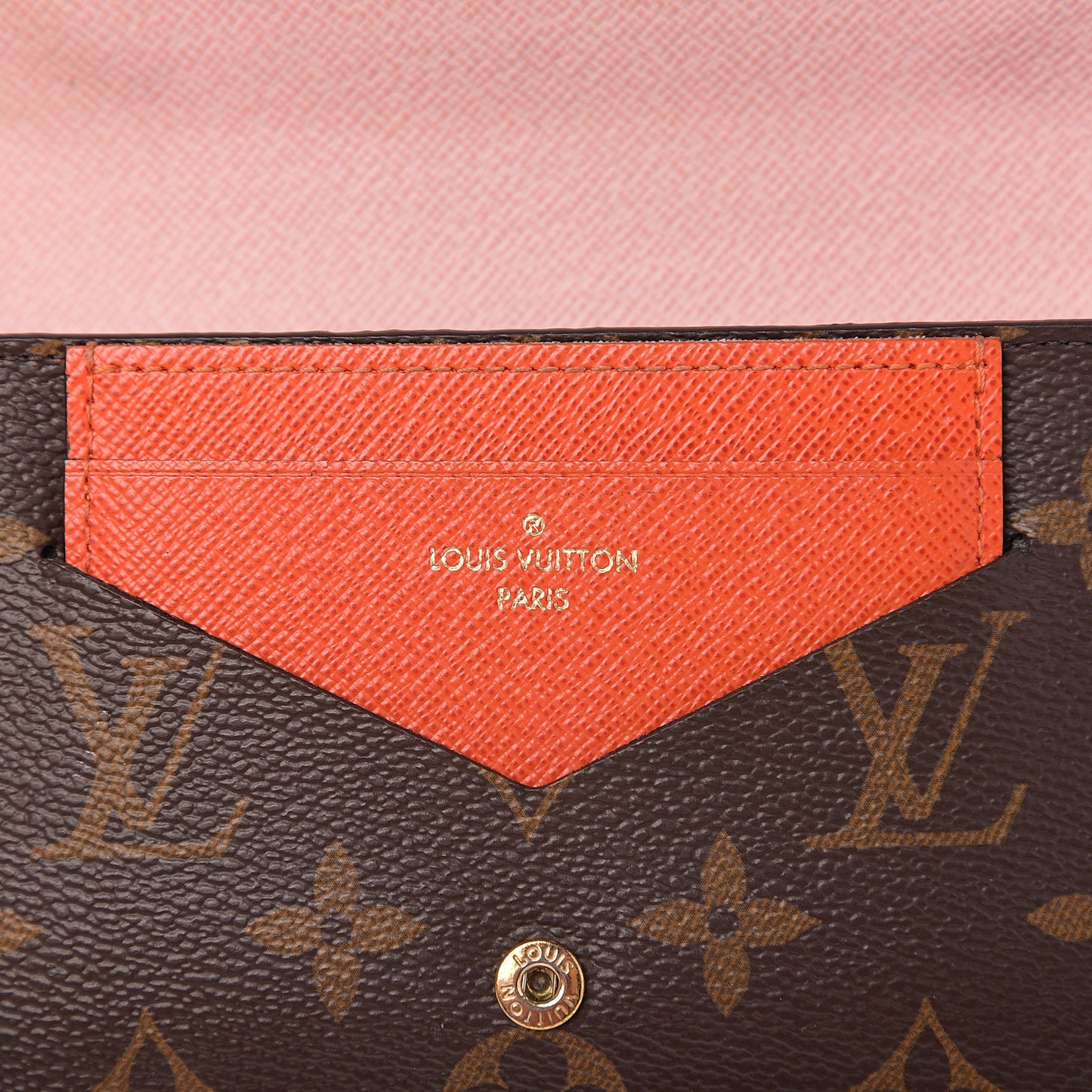 Monogram Jeanne Wallet Rose Ballerine
