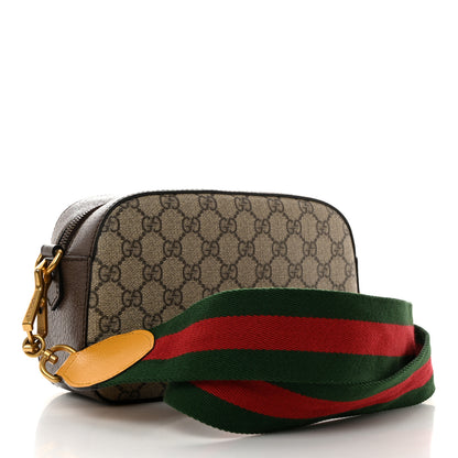 Gucci GG Supreme Monogram Web Neo Vintage Shoulder Bag Beige New Acero Crop 3 of 10