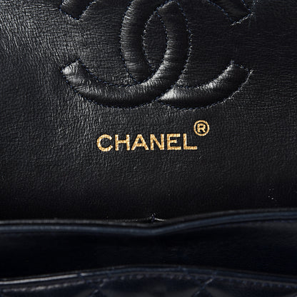 Chanel Lambskin Quilted Medium Double Flap Navy 5 of 12