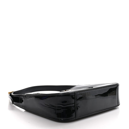 Saint Laurent SAINT LAURENT Patent Calfskin Le 5 A 7 Mini Hobo Black 3 of 9