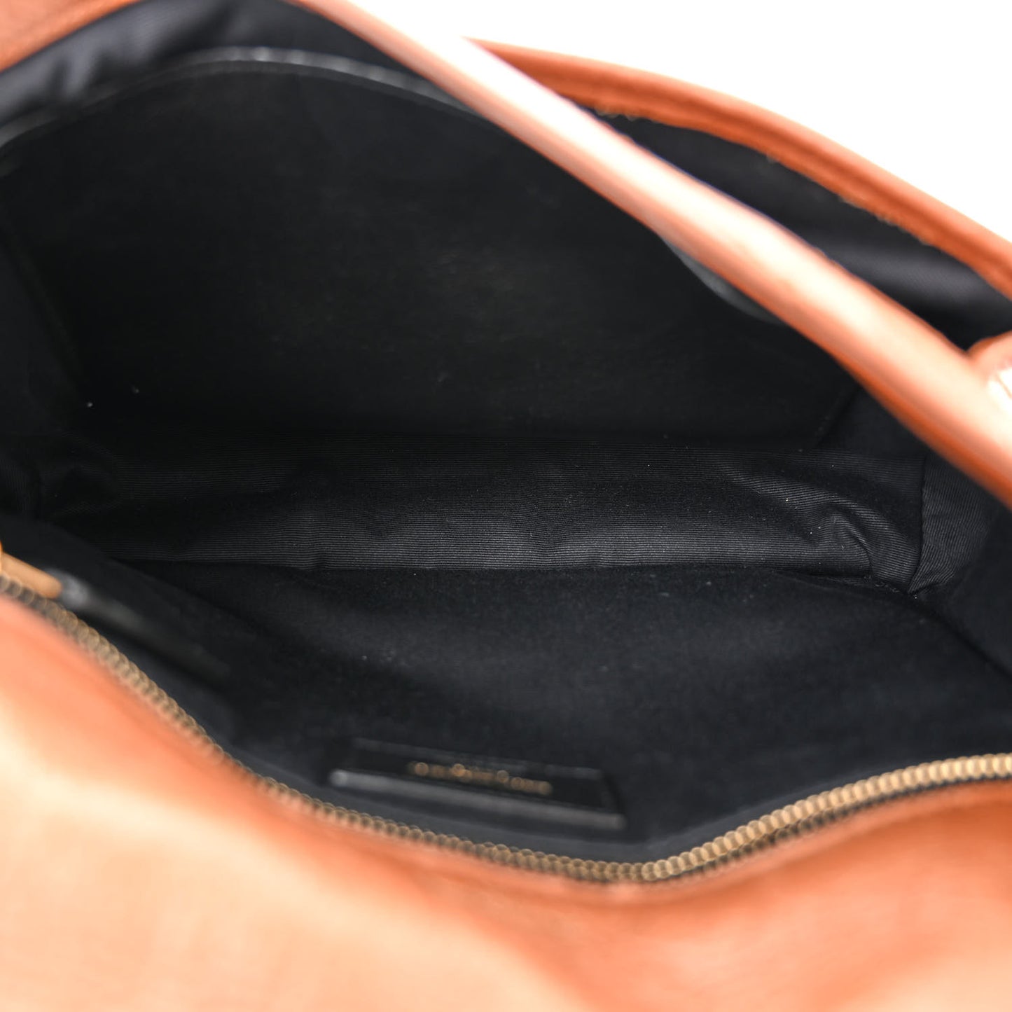 Crinkled Calfskin Matelasse Monogram Medium Niki Chain Satchel Light Caramel