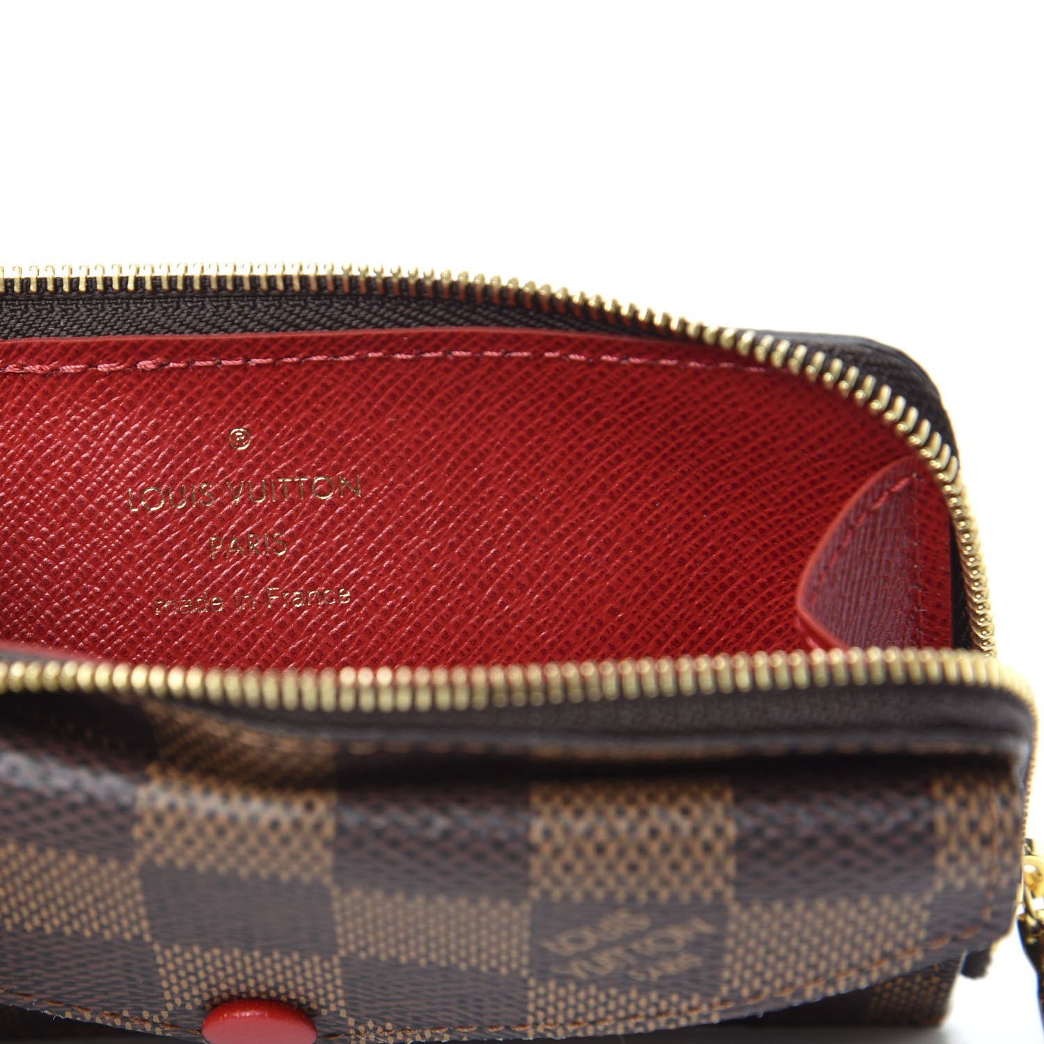 Louis Vuitton Damier Ebene Recto Verso Card Holder Red 6 of 7
