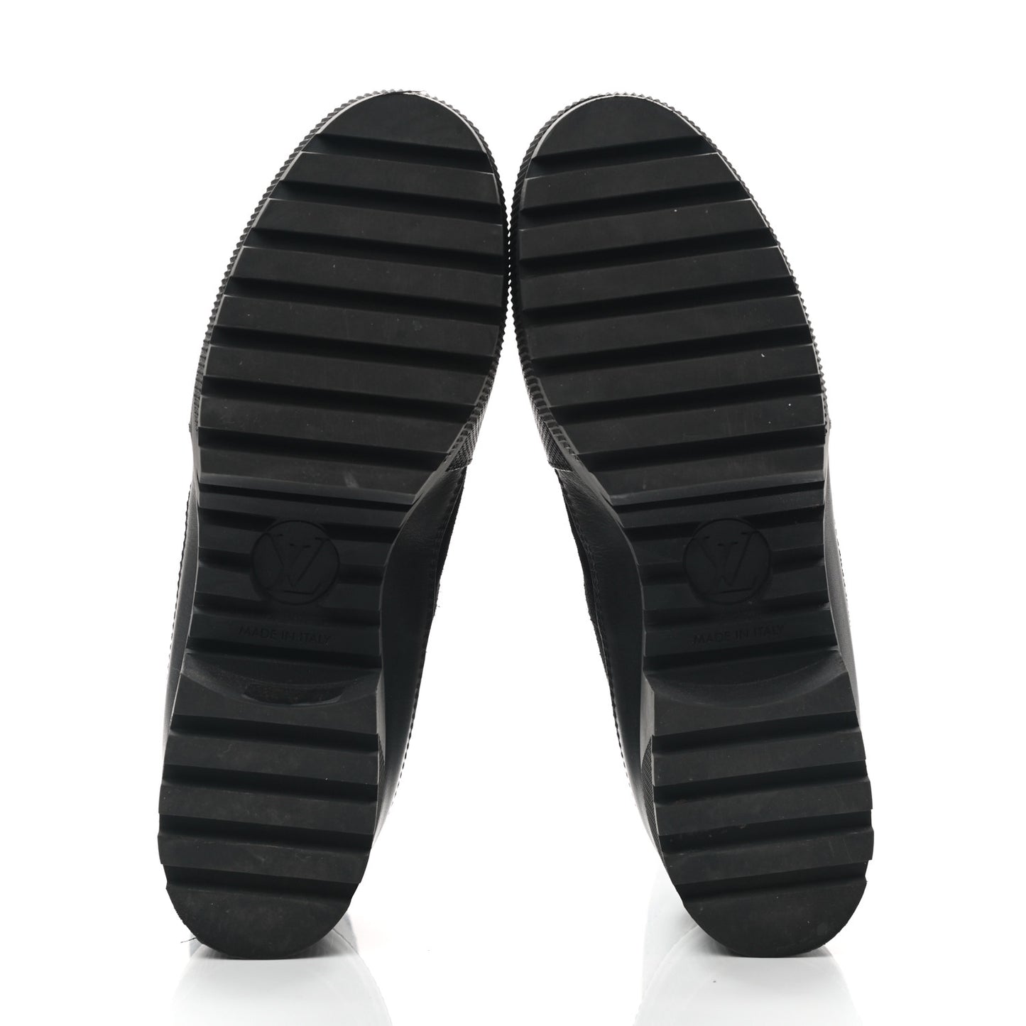 Suede Monogram Laureate Platform Desert Boots 40 Kaki Black