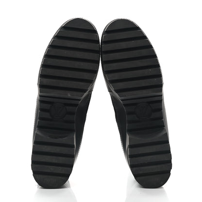 Louis Vuitton Suede Monogram Laureate Platform Desert Boots 40 Kaki Black 5 of 9