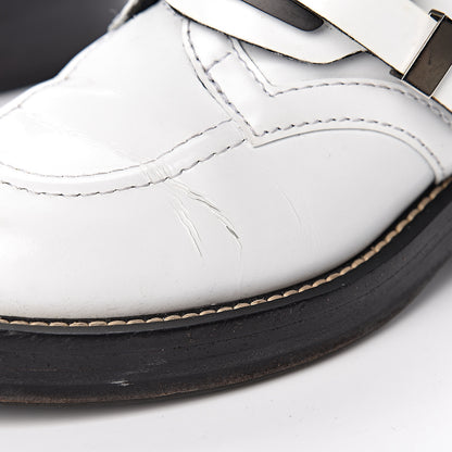 Balenciaga Brushed Calfskin Ceinture Ankle Boots 39 White 14 of 21